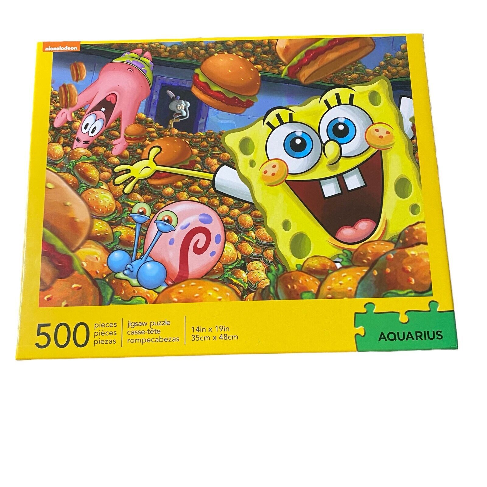 Primary image for Aquarius 500-Piece SpongeBob SquarePants Jigsaw Puzzle Complete