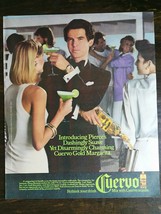 Vintage 1986 Pierce Brosnan Jose Cuervo Tequila Full Page Original Color... - $6.64