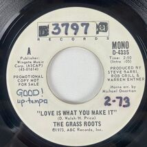 The Grass Roots – Love Is What You Make It 7" Promo 1973 Dunhill Pop Roc... - $3.79