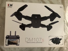 DM107S RC Drone Wifi FPV HD Camera 2.4G 6-Axis Foldable Quadcopter Wide-Angle - £51.91 GBP
