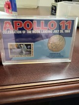 Apollo 11 Celebration Of The Moon Landing July 20, 1969 Coin and Stamp Set - £27.18 GBP