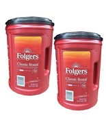 2 Packs Folgers Classic Roast Ground Coffee MEDIUM ROAST 43.5 oz - €50,95 EUR