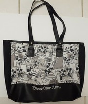 Mickey Mouse Steamboat Willie Disney Cruise Line Comic Tote Bag Large Sh... - £39.77 GBP