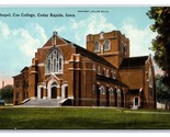 Coe College Chapel Cedar Rapids Iowa IA UNP DB Postcard Y4 - $3.91