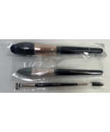 Lot of 3 Realher Makeup Brushes - Powder, Foundation, &amp; Brow Set - £11.87 GBP