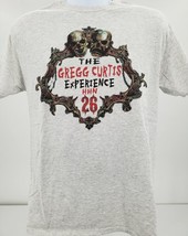 Halloween Horror Nights Mens Shirt Gray Size Medium The Gregg Curtis Experience - £10.61 GBP