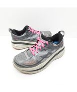 Hoka One One Stinson 3 ATR Women Size 6.5 1008327 GNPN Grey Neon Pink Shoes - $44.99