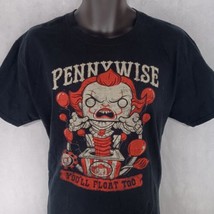 Funko PennyWise T-Shirt XL Black You&#39;ll Float Too! - £14.65 GBP