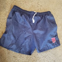 RARE Vintage 1980&#39;s 90&#39;s Lee Sport Minnesota Twins Blue Nylon Shorts Swim Mens L - £30.01 GBP