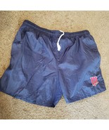 RARE Vintage 1980&#39;s 90&#39;s Lee Sport Minnesota Twins Blue Nylon Shorts Swi... - $51.95 CAD