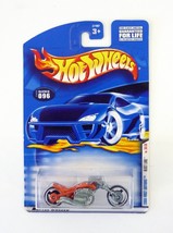 Hot Wheels Blast Lane #096 First Editions 36/36 Orange Die-Cast Motorcyc... - $4.94