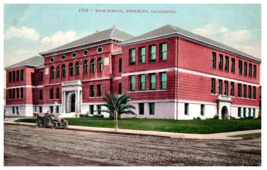 No. 1702 High School Berkeley, CA Mitchell Postcard - £13.41 GBP