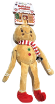 Bow Wow Pet Holiday Plushie Gingerbread Man Toy For Dogs Crinkle Squeak Fetch... - £20.53 GBP