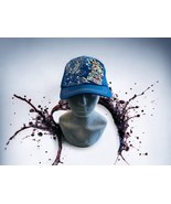 Don Ed Hardy Trucker Blue Hat Skull Dice  Rhinestones Mesh Top Hat Snapback - £29.70 GBP