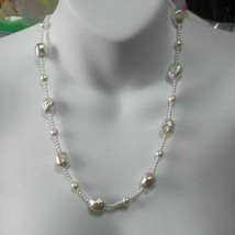 Japan Signed Vintage Faux Pearl Necklace - $15.83