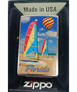 Sharp Florida Beach Wind Surfing Ballooning Zippo Lighter Lifetime Warranty - $28.45