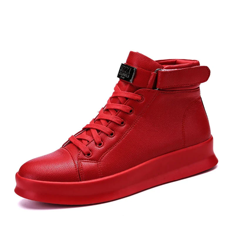 Hot Sale Superstar Men Skateboard Shoes Fashion Red Leather Sneakers Men Designe - £77.83 GBP