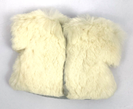 Vintage Vogue Ginny Doll Tagged Bunny Fur Coat & Muff Lined White Clothes Lot - $38.00
