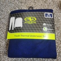 Athletic Works Youth Boys Light Royal Blue Thermal Underwear Set Size XS... - $14.49 CAD