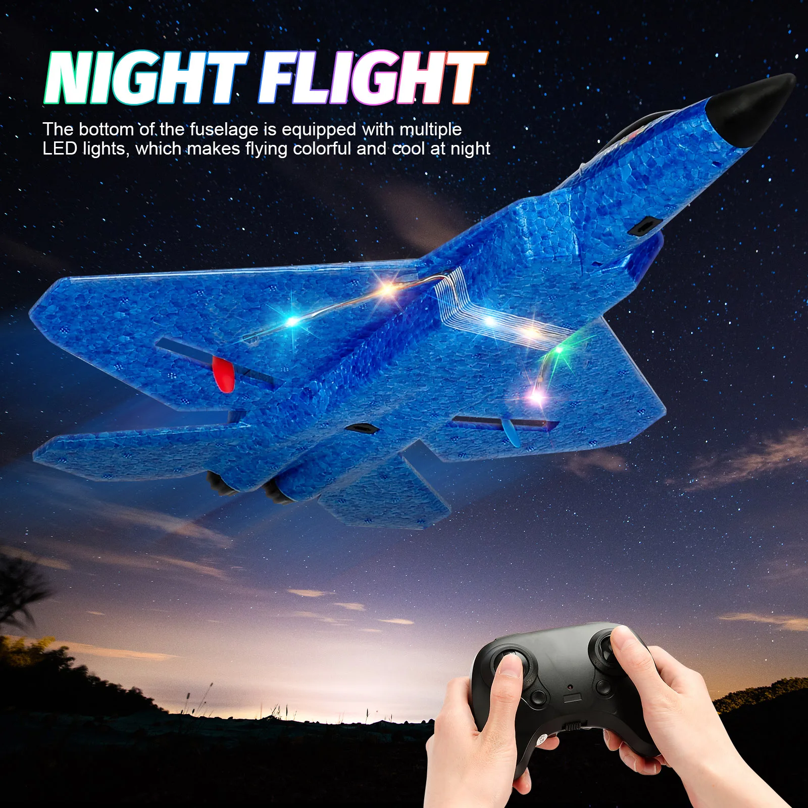 Game Fun Play Toys RC Plane F22 raptor Helicopter Remote Control aircraft 2.4G A - £56.09 GBP
