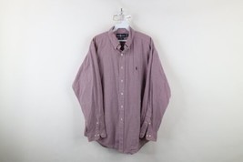 Vintage 90s Ralph Lauren Mens 16.5 34/35 Yarmouth Collared Button Down S... - £39.27 GBP