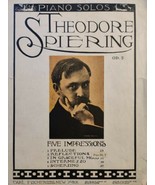 Theodore Spiering Piano Solo Reflections Carl Fischer 1915 Vintage Sheet... - £20.41 GBP