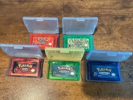 Pokémon Games For Gameboy Advance W/ Protective Cover 2-Save, 3-Dry Batt... - $99.99