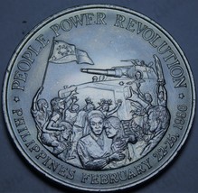 Philippines 10 Piso, 1988 Gem Unc~People Power Revolution~Free Shipping - £10.77 GBP