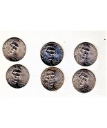 Jefferson Nickel Coin- BU Lot of 6, 2014P, 2019D, 2011P,  2019P,  2007D,... - $17.08 CAD