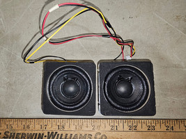 23QQ28 PAIR OF TV SPEAKERS FROM FUNAI 32ME303V/F7A, JINGLI S065F44, 8 OH... - $8.54