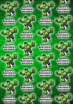 INCREDIBLE HULK Personalised Gift Wrap - Hulk Wrapping Paper - Marvel - D2 - $5.42