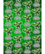INCREDIBLE HULK Personalised Gift Wrap - Hulk Wrapping Paper - Marvel - D2 - £4.28 GBP