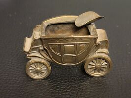 Vintage K.&amp;O. Co Brass Carriage Ashtray Made in U.S.A. 2 1/2X1 1/4X1 1/2 - $14.85