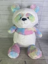 Animal Adventure Panda Bear Pearly Pals Pastel Tie Dye White Wings Plush Stuffed - £40.73 GBP