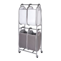 2 Tier Vertical Rolling Laundry Cart by Neatfreak! - Rolling Storage Car... - $134.99