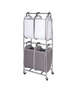 2 Tier Vertical Rolling Laundry Cart by Neatfreak! - Rolling Storage Car... - $134.99