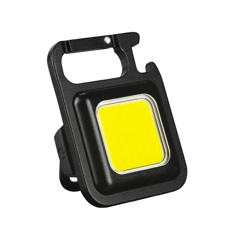 2pcs Mini LED Flashlight Keychain Rechargeable Glare COB Light USB typc-Charging - £15.24 GBP