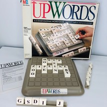 Vintage UpWords Board Game 3-Dimensional 1988 Milton Bradley Made In USA  - $24.99