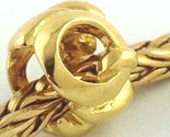 Authentic Trollbeads 18k Gold Letter Q Bead Charm 21144q, New - $284.99