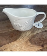 Faces Collection White Gravy Boat Ceramic  9”x4” NEW WITH TAG - $278.46 MXN