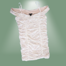 BCX Dress Ruffled White Cocktail Dress 3X - $15.00