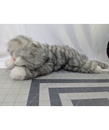 Ty Al E Kat Gray Stripe Cat Plush Kitten 1988 Stuffed Animal Toy - $24.95