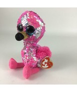 Ty Flippables Pinky Flamingo 9&quot; Medium Plush Stuffed Toy 2018 New w Tags - $37.75 CAD