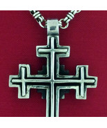 Maxi Sterling Silver Celtic Cross Pendant for Men and Women. Heavy Rocke... - £99.91 GBP