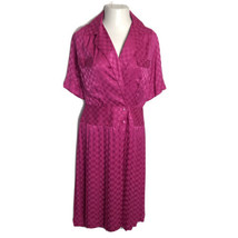 Argenti Boutique Vintage Secretary Dress ~ Sz 10 ~ Pink ~ Short Sleeve ~ Midi - £25.85 GBP