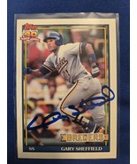Gary Sheffield Hand Signed Baseball Card Autograph Milwaukee Brewers Auto - $21.00