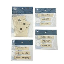Li&#39;l Davis Scrapbook Card Embellishments Canvas Pockets and Phrases Lot - £18.56 GBP