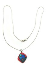 Home For ALL The Holidays Thomas Glass Blown Glass Pendant Necklace with... - £19.87 GBP