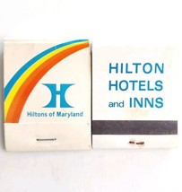 Hilton Hotel Vintage Matchbook Annapolis Maryland Matches Unstruck Lot Of 2 E19G - £15.96 GBP