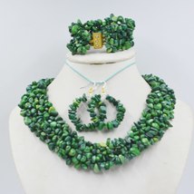 hot sale !!! elegant necklace earring bracelet coral jewelry set for party/weddi - £72.22 GBP